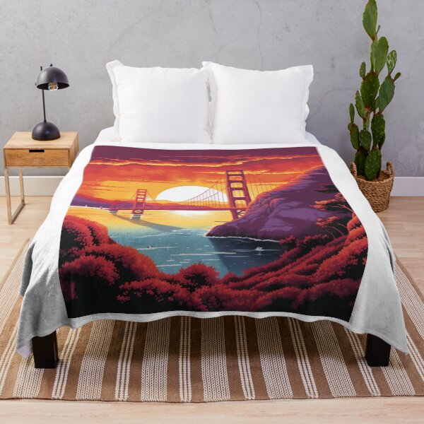 Item preview, Spectacular Colorful Design of the Golden Gate Bridge at Sunset designed and sold by PostersForUs.
