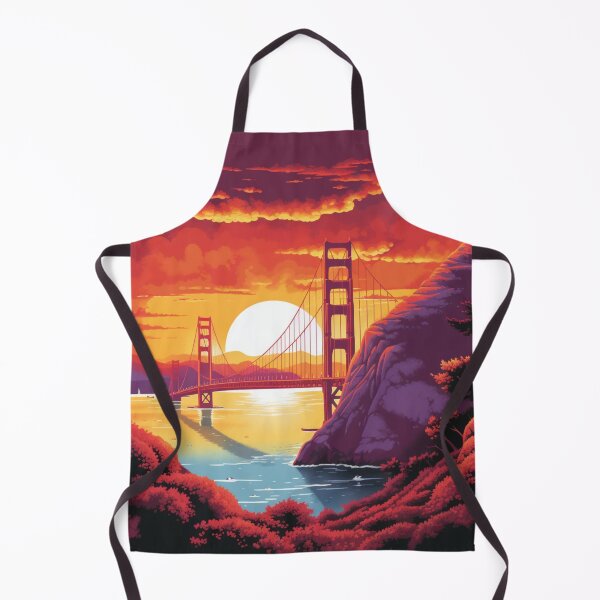 Item preview, Spectacular Colorful Design of the Golden Gate Bridge at Sunset designed and sold by PostersForUs.