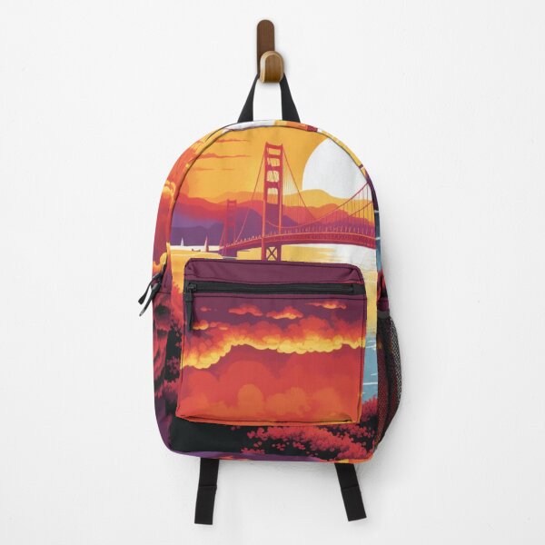 Item preview, Spectacular Colorful Design of the Golden Gate Bridge at Sunset designed and sold by PostersForUs.