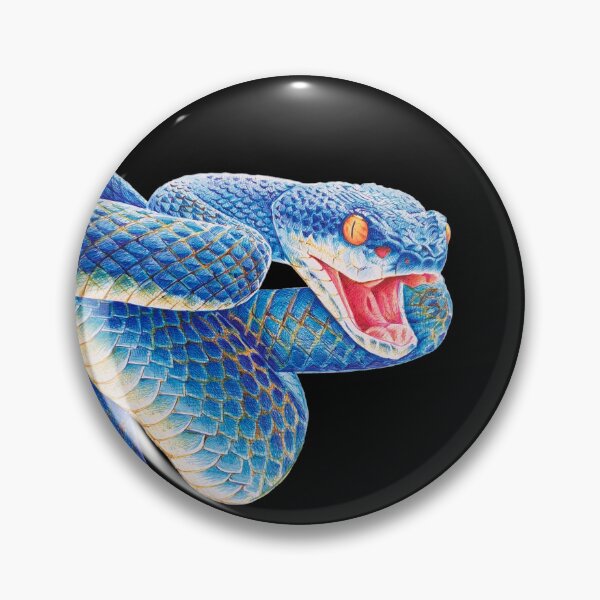 Artikelvorschau, Porträt der blauen Viper entworfen und verkauft von GALAXY OF HYPERVILLAINS.