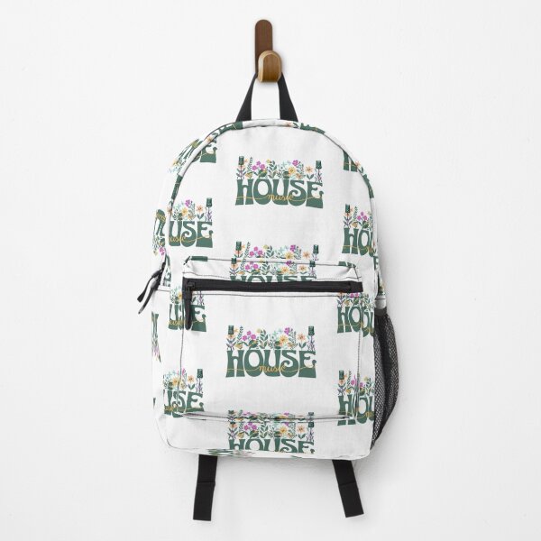 Item preview, HOUSE MUSIC - In Full Bloom (dark green/pink/yellow) designed and sold by Discothreadz.