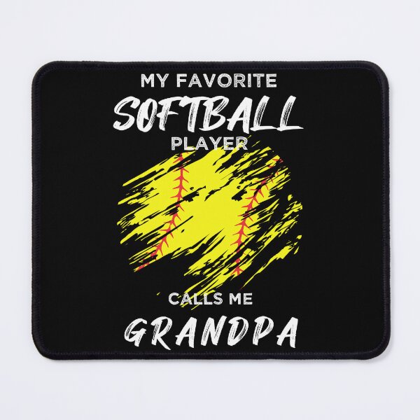 Item preview, My Favorite Softball Player Calls Me Grandpa designed and sold by R&BApparel.