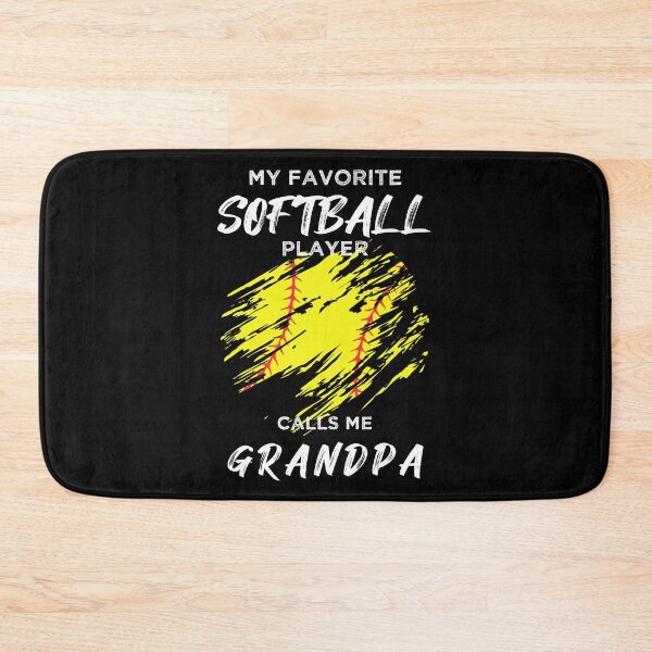 Item preview, My Favorite Softball Player Calls Me Grandpa designed and sold by R&BApparel.