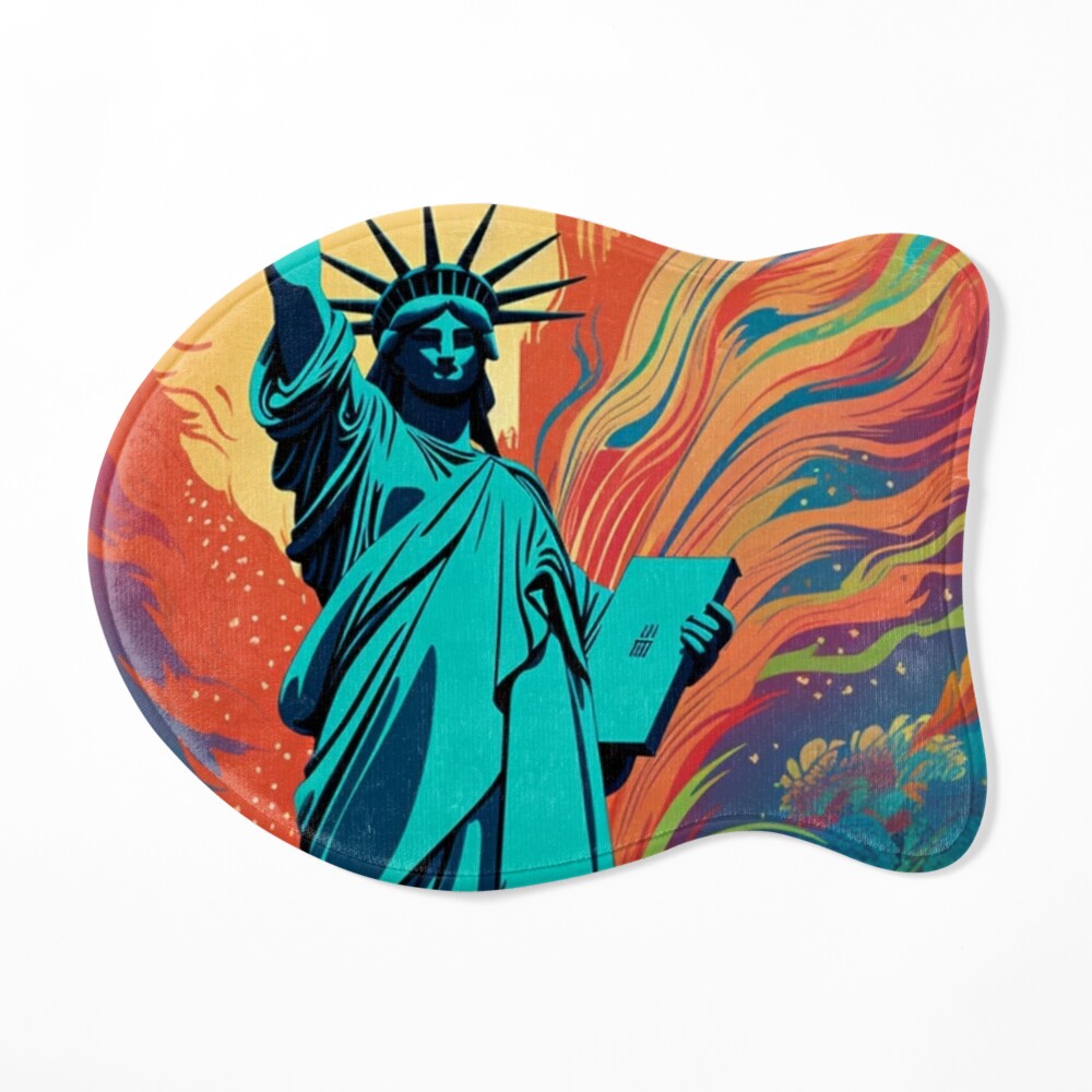 The Statue of Liberty, Funky Tapestry, Statue Tapestry, Statue Art –  Ksproducers