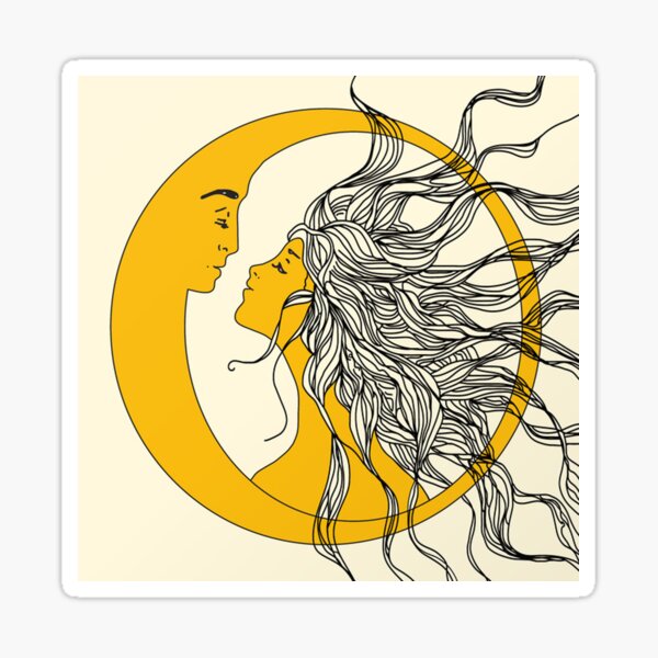 Vista previa del artículo con la obra «Sol y Luna», diseñado y vendido por gertrudetavares.
