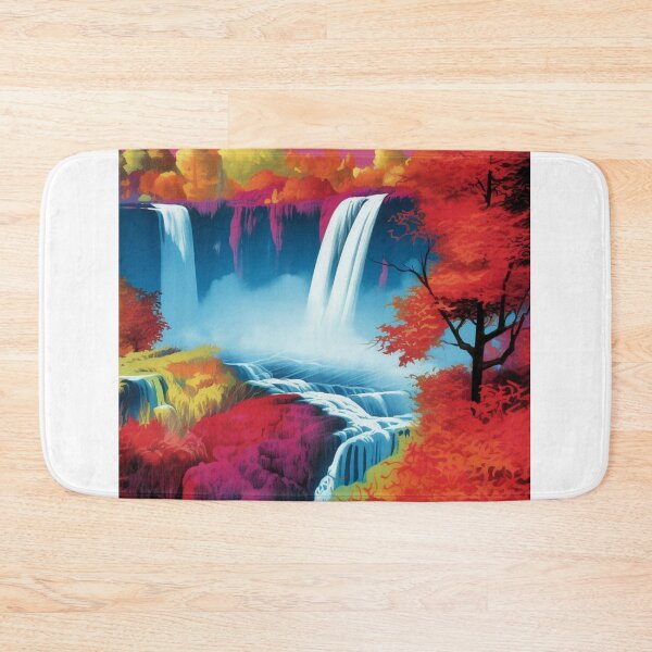 Item preview, Beautiful Waterfalls with Vibrant Trees designed and sold by PostersForUs.