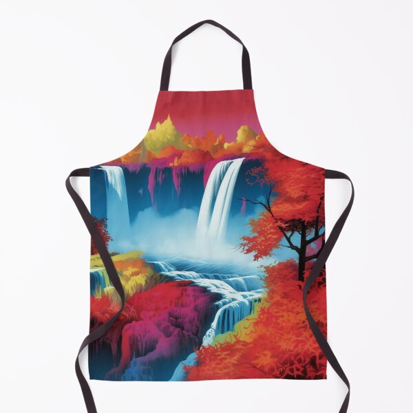 Item preview, Beautiful Waterfalls with Vibrant Trees designed and sold by PostersForUs.