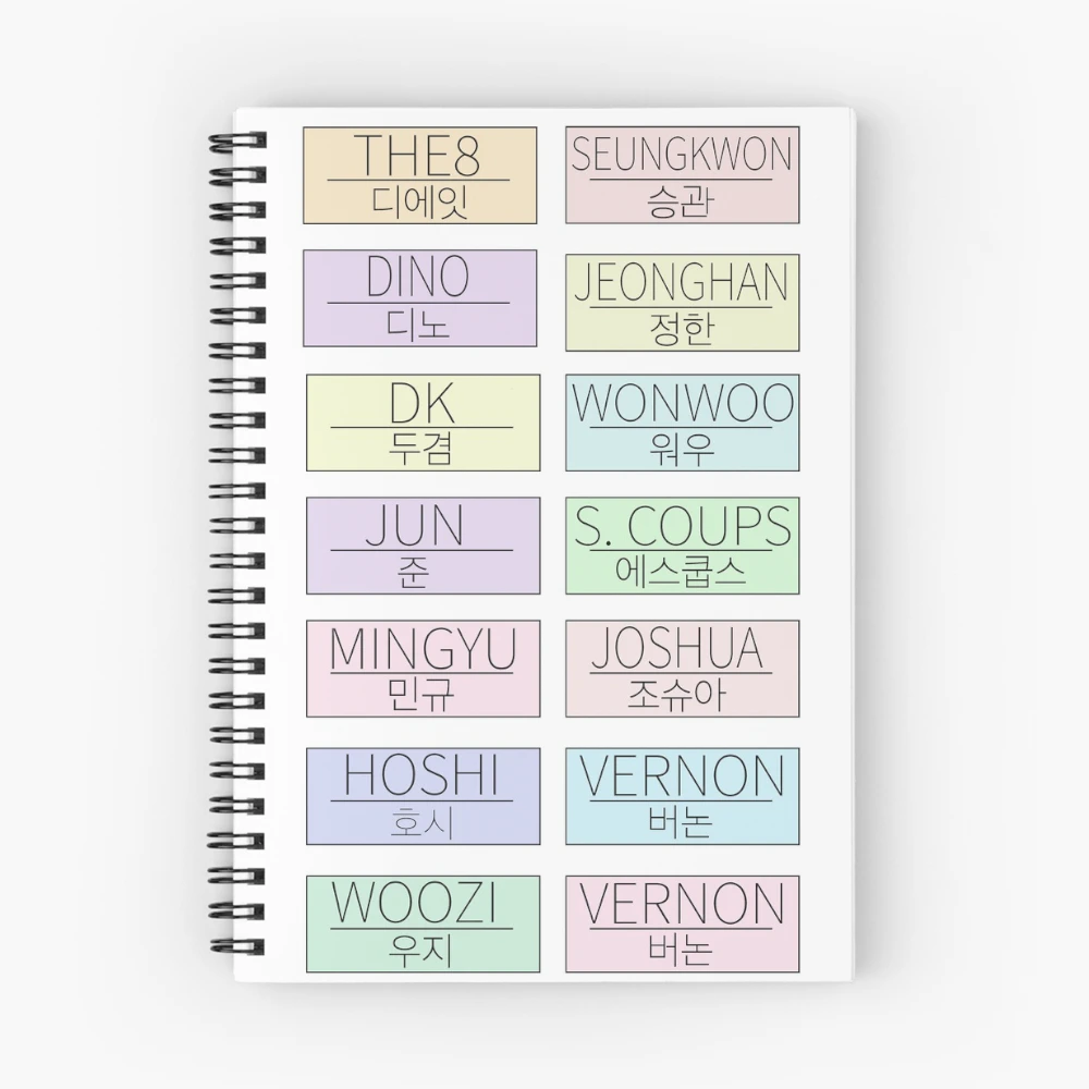 Seventeen Name Stickers