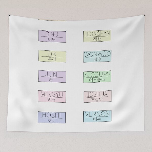 Item preview, Seventeen Name Stickers designed and sold by alexabay.