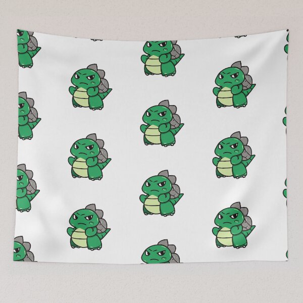 Item preview, Kaiju Green Mascot Cute Funny designed and sold by spyduckz.