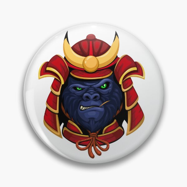 Item preview, King Kong or Gorilla wear Samurai Helmet Armor Traditional Japanese designed and sold by aryoyo.