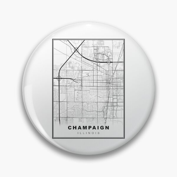 Item preview, Champaign Map designed and sold by Tamas Das.