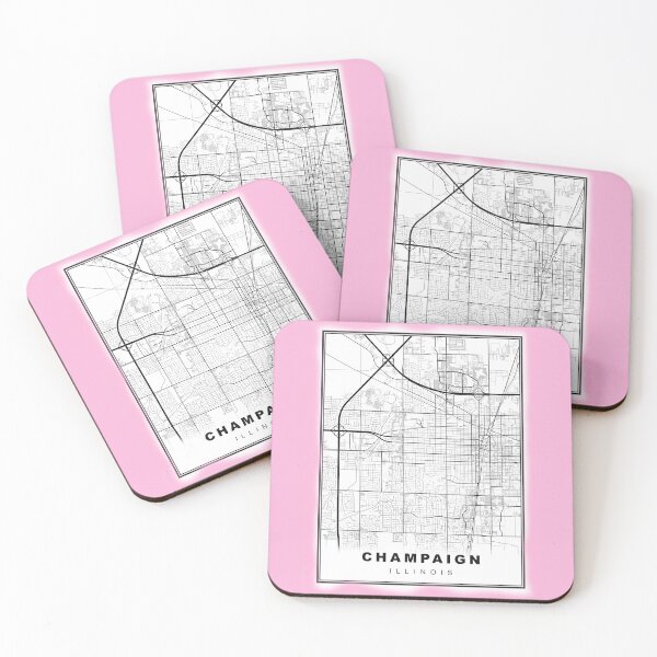Item preview, Minimalist Champaign Map designed and sold by Tamas Das.