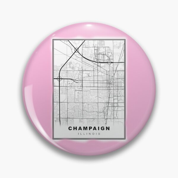 Item preview, Minimalist Champaign Map designed and sold by Tamas Das.