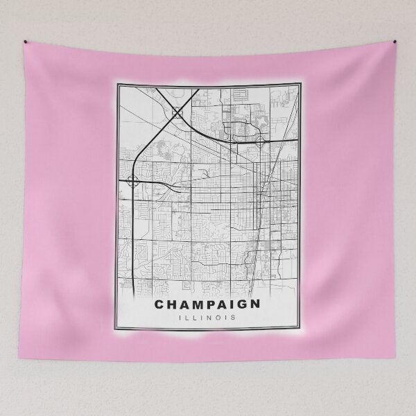 Item preview, Minimalist Champaign Map designed and sold by Tamas Das.