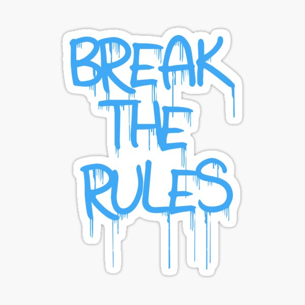 *breaks skateboard* Sticker for Sale by Sabrina Sanchez