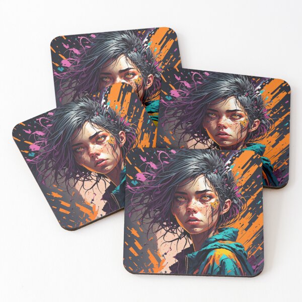 Item preview, Amazing colorful girl character illustratiom designed and sold by shadowartsss.