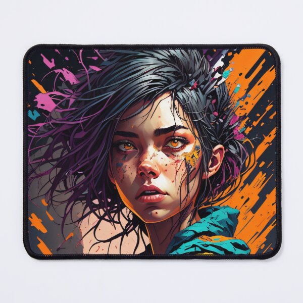 Item preview, Amazing colorful girl character illustratiom designed and sold by shadowartsss.