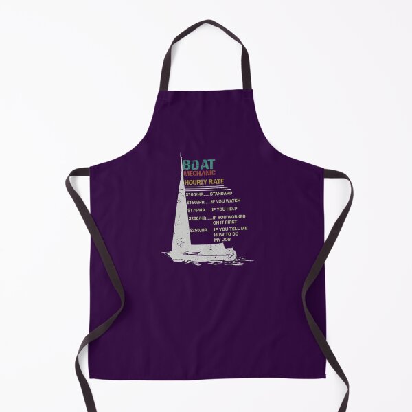 Item preview, Boat Yacht Mechanic Hourly Rate Funny Boat Repair Distressed Style designed and sold by niftee.