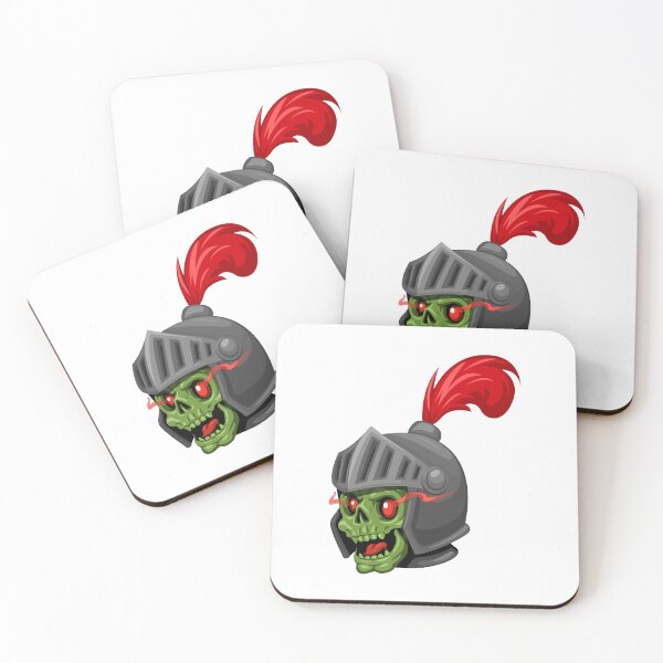 Item preview, Zombie wear Knight Helmet. Undead Medieval Army Mascot cartoon designed and sold by aryoyo.
