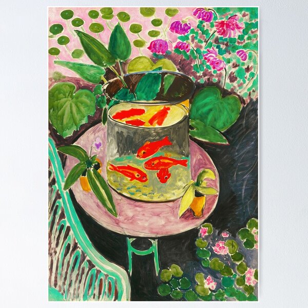 Item preview, Matisse Goldfish, Colorful Vintage Art designed and sold by vintagevivian.