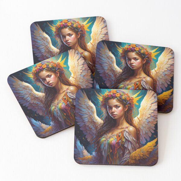 Item preview, Amazing colorful girl angel illustration designed and sold by shadowartsss.