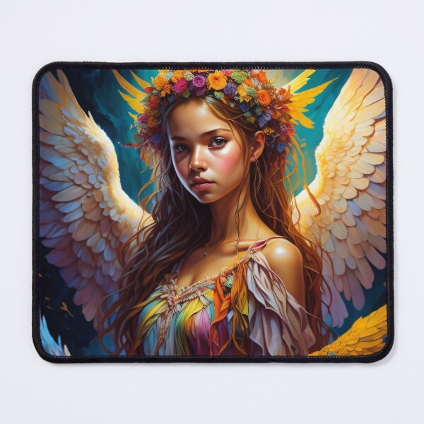 Item preview, Amazing colorful girl angel illustration designed and sold by shadowartsss.
