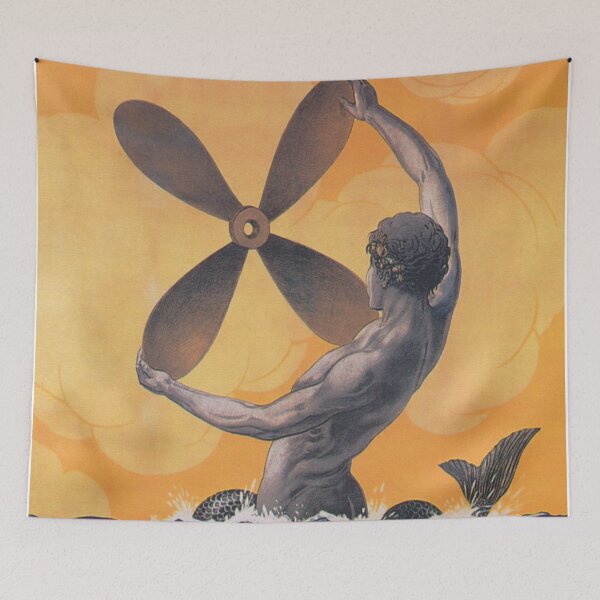 Item preview, Merman Vintage Advertisement Poster designed and sold by vintagevivian.