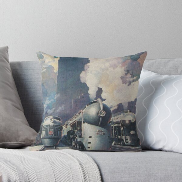 Item preview, New York Trains Vintage Poster designed and sold by vintagevivian.