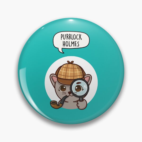 Item preview, Purrlock Holmes - Detective Cat Pun designed and sold by LEFDDesigns.