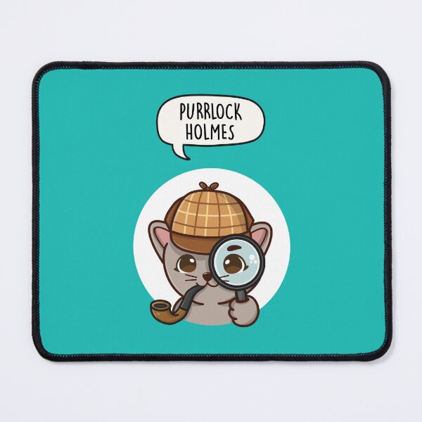 Item preview, Purrlock Holmes - Detective Cat Pun designed and sold by LEFDDesigns.
