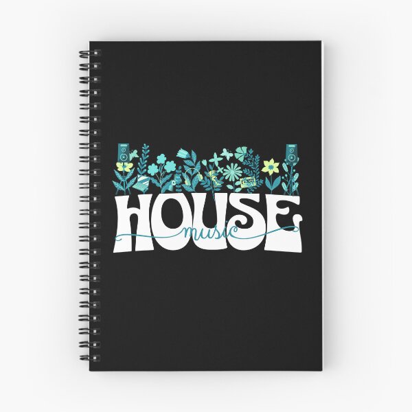 Item preview, HOUSE MUSIC  - In Full Bloom (white/lime/blue) designed and sold by Discothreadz.
