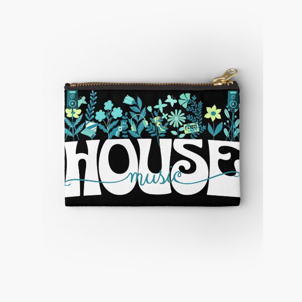 Item preview, HOUSE MUSIC  - In Full Bloom (white/lime/blue) designed and sold by Discothreadz.
