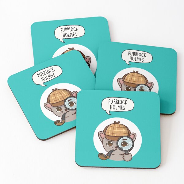 Item preview, Purrlock Holmes - Detective Cat Pun designed and sold by LEFDDesigns.