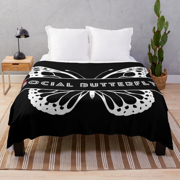 Item preview, Anti-Social Butterfly (white) designed and sold by Fandom8.