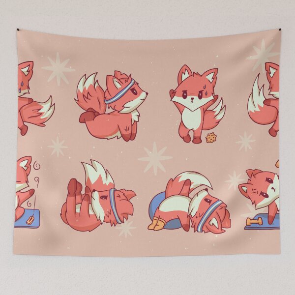 Item preview, fox yoga designed and sold by DerSenat.