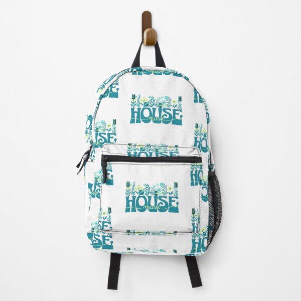 Item preview, HOUSE MUSIC - In Full Bloom (blue/lime) designed and sold by Discothreadz.