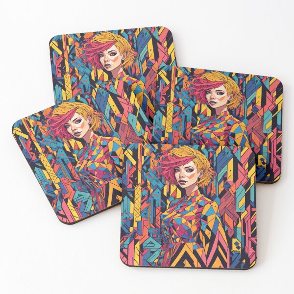 Item preview, Beautiful girl abstract illustration designed and sold by shadowartsss.