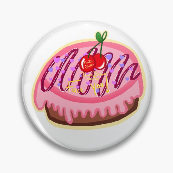 Item preview, F***k You Cherry Jam Filled Donut (Donut Disturb Collection) designed and sold by c00kiestudios19.