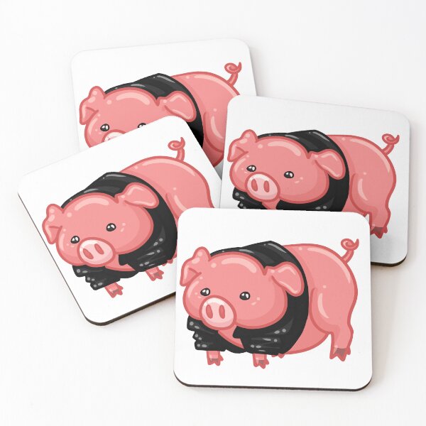 Item preview, Piggy in a Leather Jacket designed and sold by KingKiPeaches.