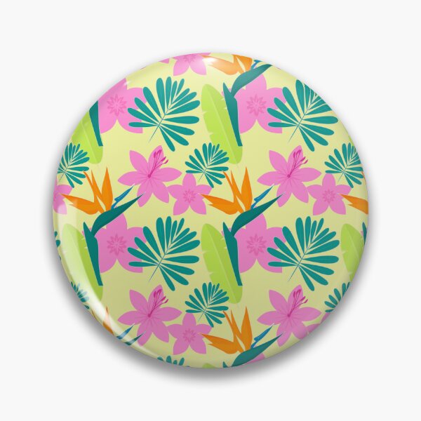 Item preview, colorful tropical flowers and leaf pattern designed and sold by SHOPingYOU.