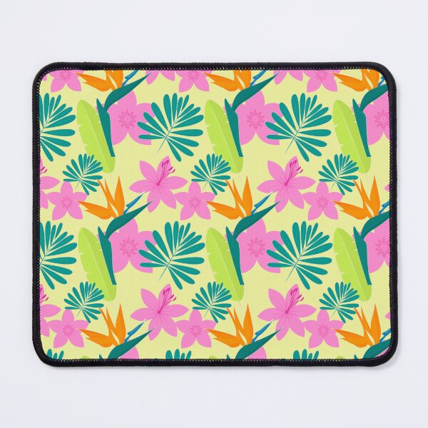 Item preview, colorful tropical flowers and leaf pattern designed and sold by SHOPingYOU.
