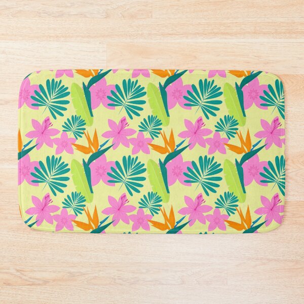 Item preview, colorful tropical flowers and leaf pattern designed and sold by SHOPingYOU.