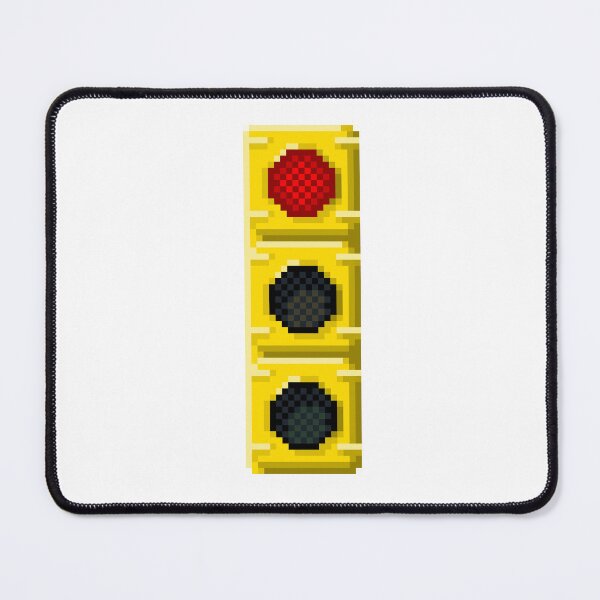 Item preview, Red Traffic Light Pixel Art | Street Theme Design designed and sold by anycolorart.