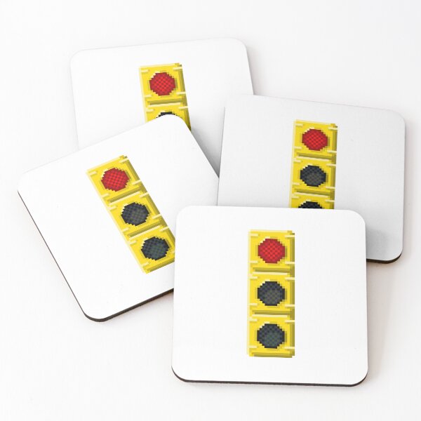 Item preview, Red Traffic Light Pixel Art | Street Theme Design designed and sold by anycolorart.
