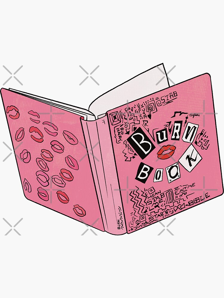 Burn Book (Mean Girls) Sticker for Sale by daniasdesigns