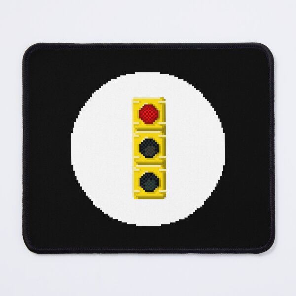 Item preview, Red Traffic Light Pixel Art | Street Theme Design designed and sold by anycolorart.