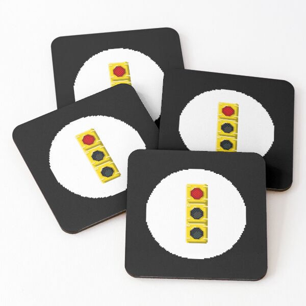 Item preview, Red Traffic Light Pixel Art | Street Theme Design designed and sold by anycolorart.