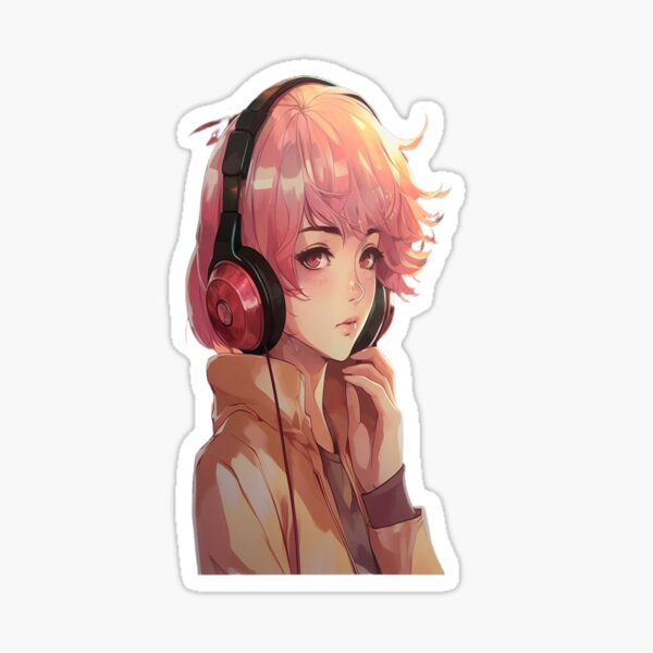 Anime girl with pink hair - Discord Pfp