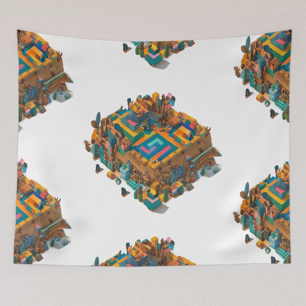 Item preview, A tribal ceremonial center, Isometric designed and sold by Chubuter.